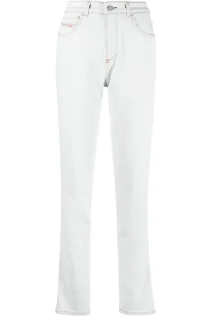 Diesel Jean droit à taille mi-haute