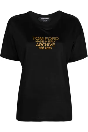 Tom Ford T-shirt en soie à logo imprimé