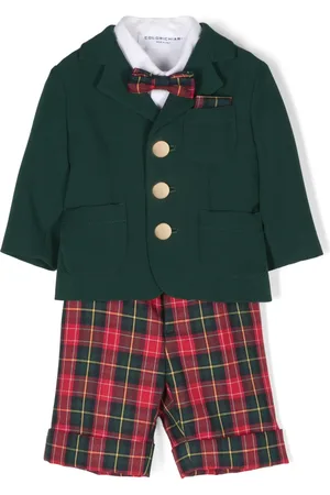 COLORICHIARI Ensemble haut-pantalon à motif tartan