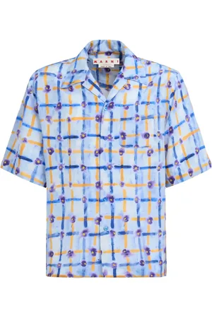 Marni Chemise en soie à imprimé graphique