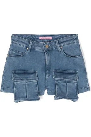 MISS BLUMARINE Short cargo à taille mi-haute