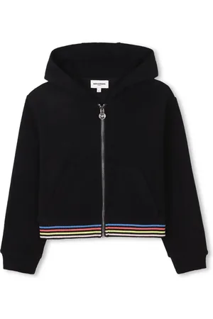 Sonia Rykiel Enfant Hoodie zippé à détails de rayures