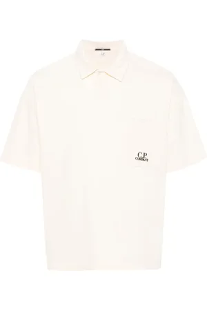C.P. Company Polo en coton à logo brodé
