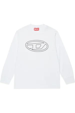 Diesel T-shirt en coton à logo imprimé Oval D
