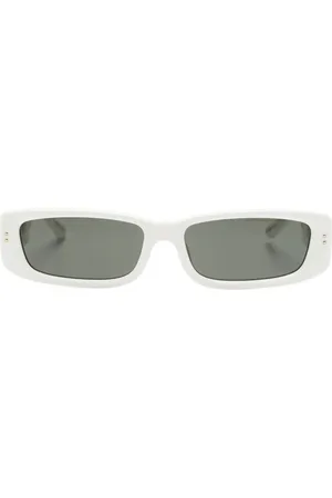 Linda Farrow Lunettes de soleil teintées à monture rectangulaire