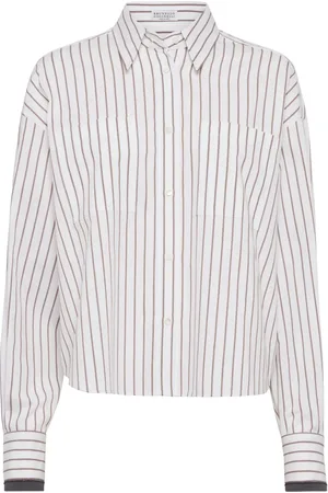 Brunello Cucinelli Chemise à ornements métalliques
