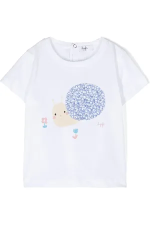 Il gufo T-shirt en coton à imprimé graphique