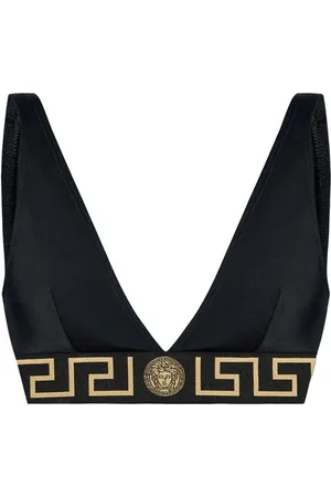 VERSACE Haut de bikini à bande logo