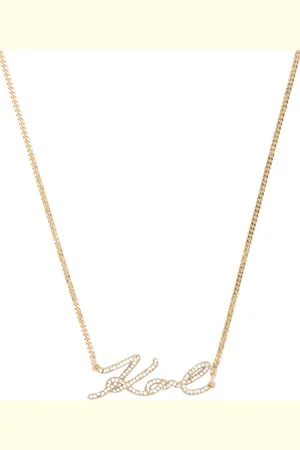 Karl Lagerfeld Collier à pendentif K Signature