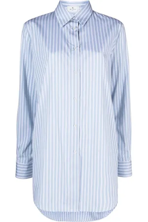 Etro Chemise rayée à logo brodé