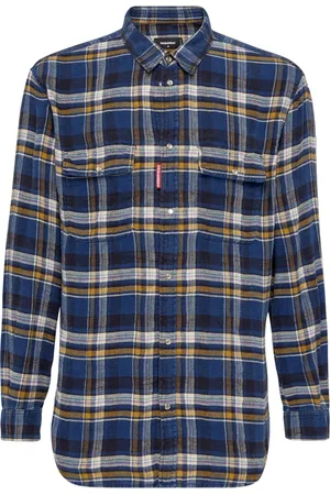 Dsquared2 Chemise en lin à carreaux
