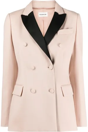 P.A.R.O.S.H. Blazer à revers contrastant