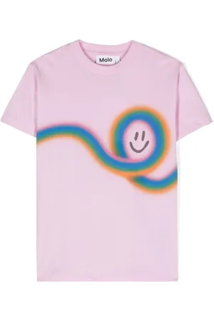 Molo T-shirt Roxo à imprimé graffiti