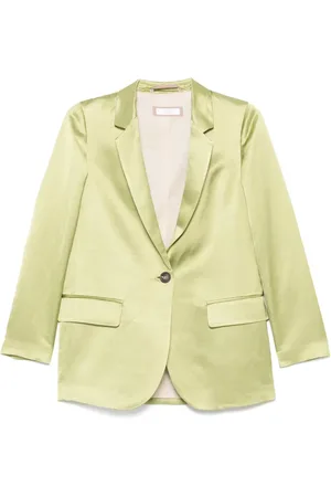 PESERICO SIGN Blazer en satin à simple boutonnage