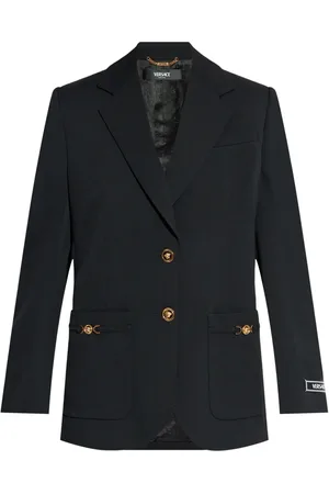 VERSACE Blazer en laine à simple boutonnage