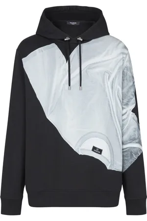 Balmain Hoodie à imprimé t-shirt