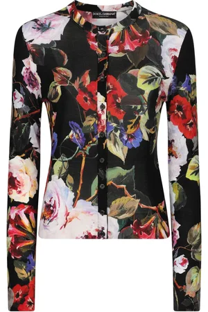 Dolce & Gabbana Cardigan en soie à fleurs