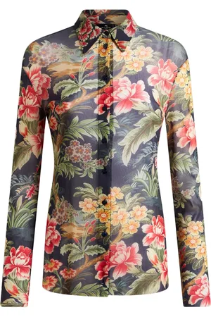 Etro Chemise imprimée en tulle