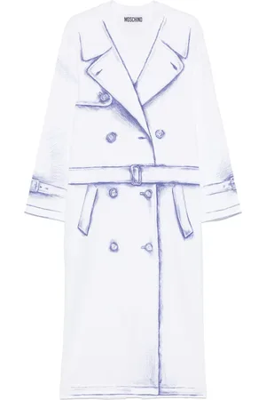 Moschino Robe longue à imprimé trench