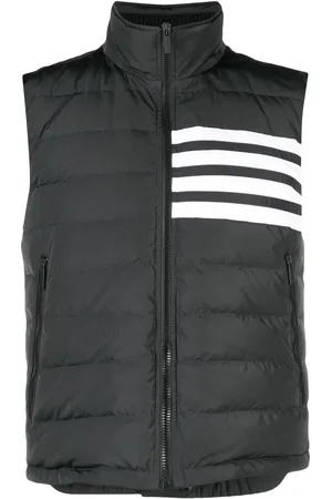 Thom Browne Gilet matelassé à détails rayés