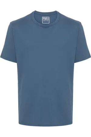 FEDELI T-shirt en coton à manches courtes