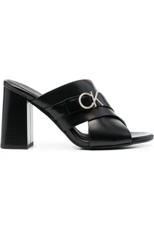 Calvin Klein Mules 95 mm à plaque logo