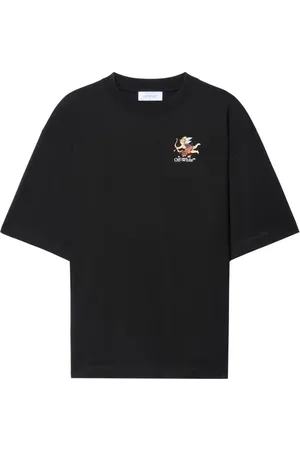 OFF-WHITE T-shirt à motif Fresco Bookish