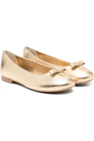 Dolce & Gabbana Ballerines en cuir à plaque logo