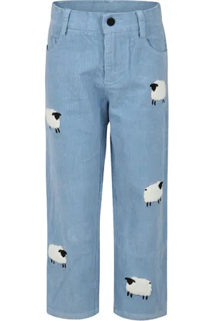 Stella McCartney Pantalon côtelé à broderies