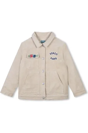 Kenzo Veste côtelée à logo brodé