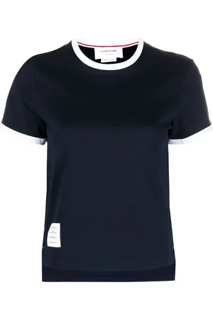 Thom Browne T-shirt à ourlet asymétrique