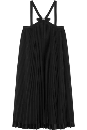 VERSACE Robe courte plissée à dos-nu
