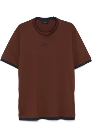 BRIONI T-shirt à logo brodé