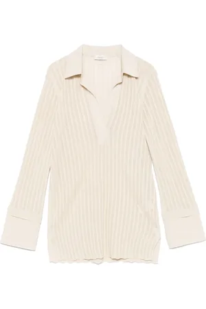 Agnona Polo en maille nervurée