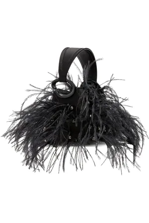 Oscar de la Renta Mini sac O Handle à plumes d