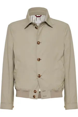 Brunello Cucinelli Veste bomber à design imperméable
