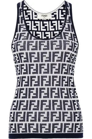 Fendi Haut en maille à motif FF en jacquard