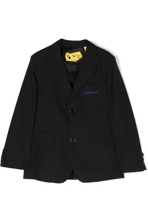 OFF-WHITE Blazer boutonné à logo brodé
