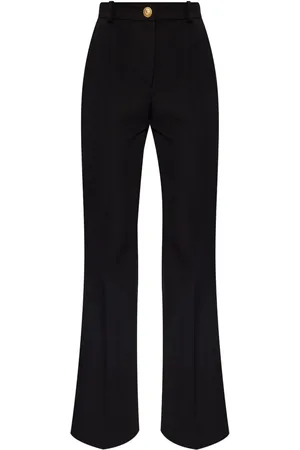 Balmain Pantalon en laine vierge à coupe évasée