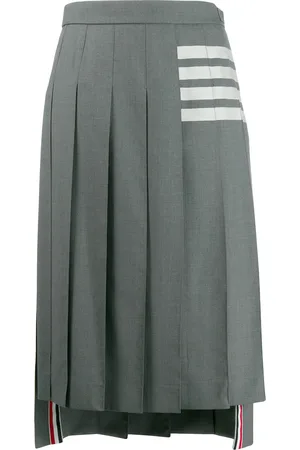 Thom Browne Jupe plissée à 4 bandes signature