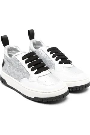 Moschino Baskets lacée à détail de paillettes