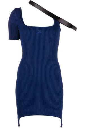 Courrèges Robe courte à design asymétrique