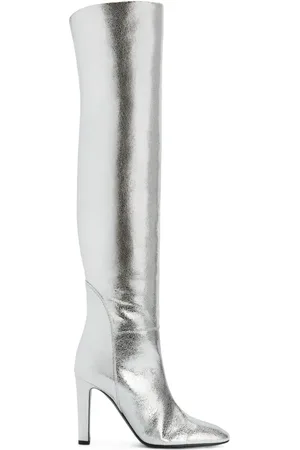 Giuseppe Zanotti Bottes Hattie 105 mm à design métallisé