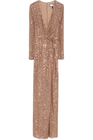 NISSA Robe longue brodée de sequins