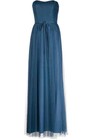 Marchesa Notte Robe longue à design sans bretelles