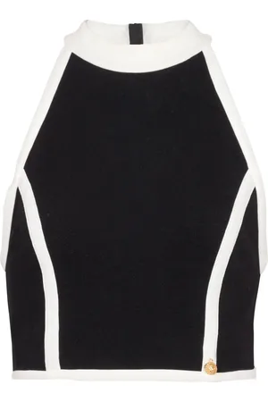 Balmain Haut bicolore à dos-nu