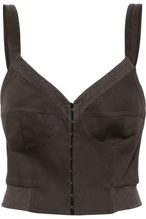Elena Velez Haut-bustier à coupe crop