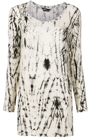 Uma Raquel Davidowicz Haut asymétrique à motif abstrait