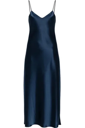 Ralph Lauren Robe en satin à coupe mi-longue