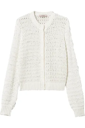 Twin-Set Cardigan en maille ajourée à sequins